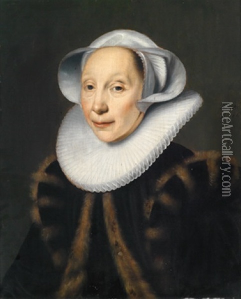 Bildnis Einer Alteren Dame Oil Painting - Jacob Gerritsz Cuyp