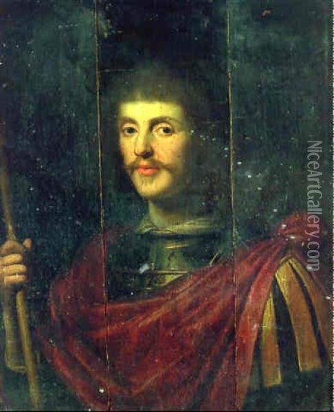 Portrait Of A Gentleman As A Roman Commander Oil Painting - Gerrit Van Honthorst
