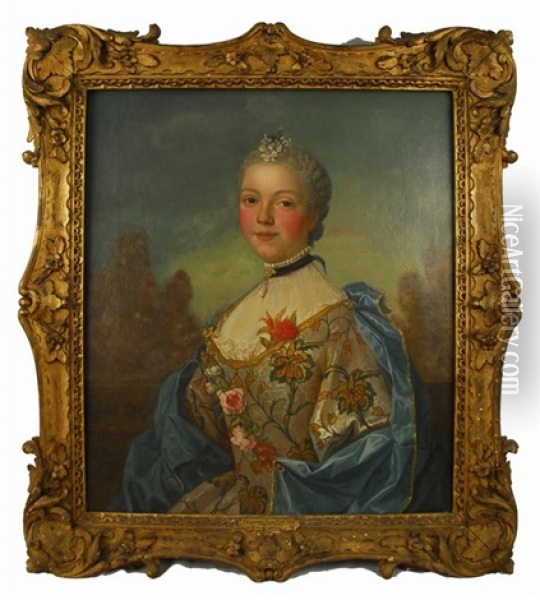 Madame De Chassunof Oil Painting - Francois Elie Vincent