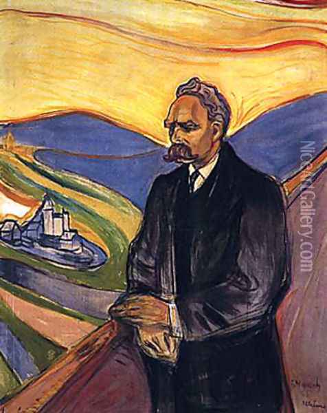 Friedrich Nietzsche Oil Painting - Edvard Munch