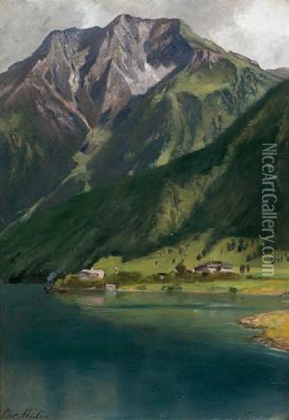 View Of Achen Lake Oil Painting - Christian Friedrich Mali