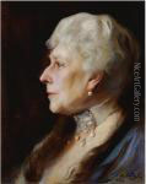 Portrait Of Princess Beatrice Oil Painting - Philip Alexius De Laszlo