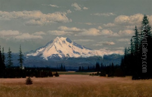 View From Mount Shasta Oil Painting - William Bradford