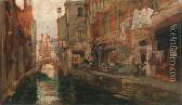 Venezia Oil Painting - Guglielmo Ciardi