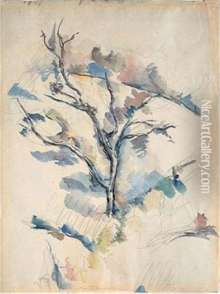 Le Chene Oil Painting - Paul Cezanne