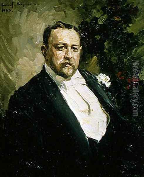 Portrait of Ivan Morosov (1871-1921) 1903 Oil Painting - Konstantin Alexeievitch Korovin