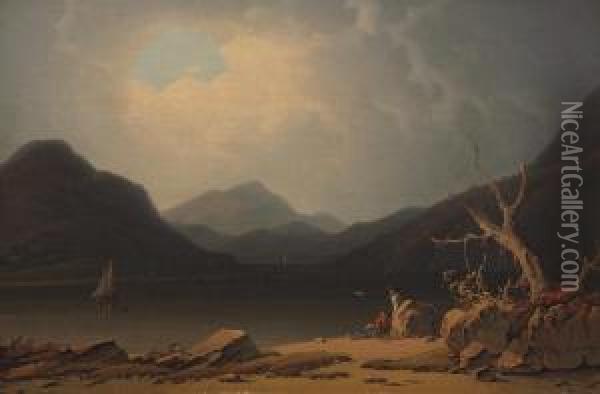 Loch Granard, Isle Of Ailsa Oil Painting - Robert Salmon