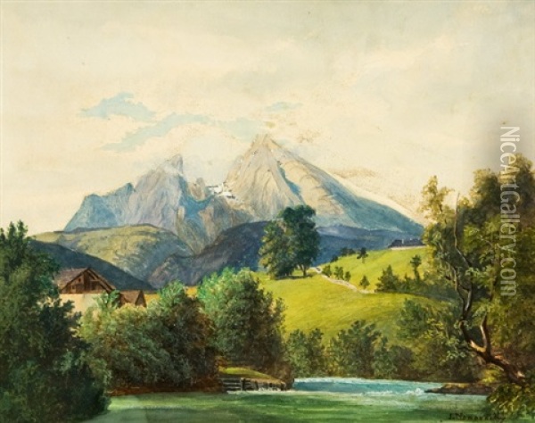 Udoli V Horach Oil Painting - Johann Novopacky