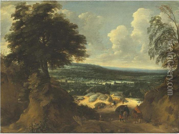 Landscape In Flanders Oil Painting - Jacques D Arthois