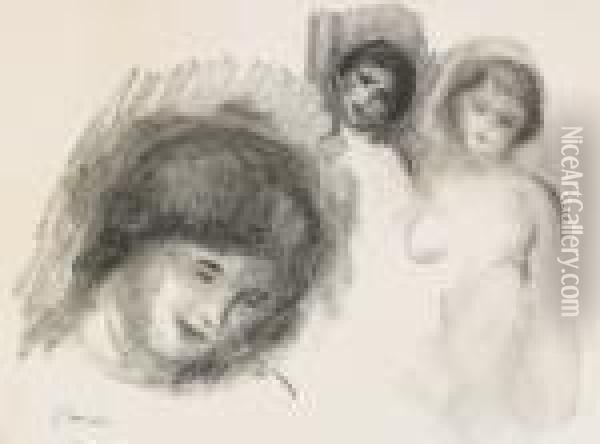 La Pierre Au Trois Croquis Oil Painting - Pierre Auguste Renoir