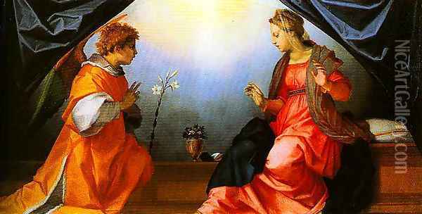 The Annunciation2 Oil Painting - Andrea Del Sarto