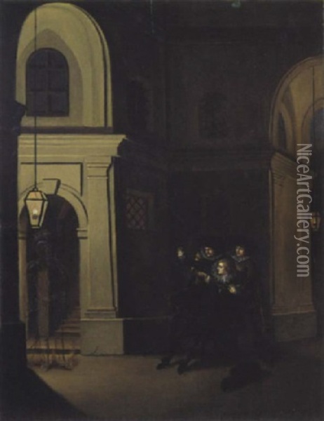 Don Juan: L'apparition Du Commandeur Oil Painting - Marianna Kuerzinger