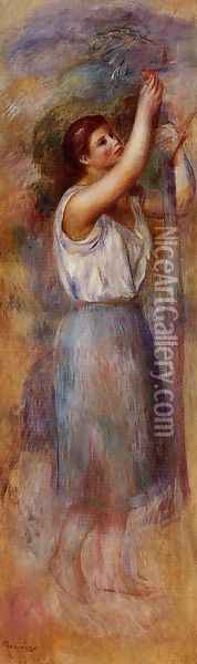 Study Of A Woman2 Oil Painting - Pierre Auguste Renoir