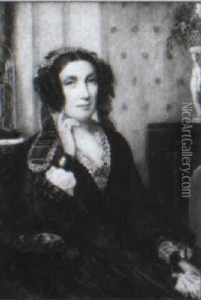 Portrait Of A Lady Oil Painting - Cornelius Beavis Durham