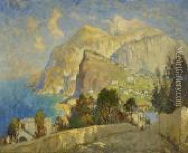 Monte Solaro Auf Capri Oil Painting - Konstantin Ivanovich Gorbatov