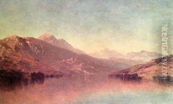 Rocky Mountain Landscape 1875 Oil Painting - John William Casilear