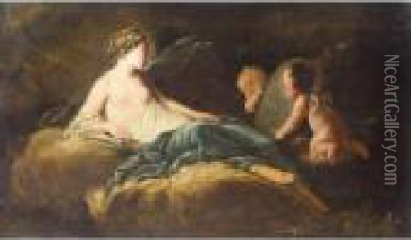 The Toilet Of Venus Oil Painting - Francois Boucher