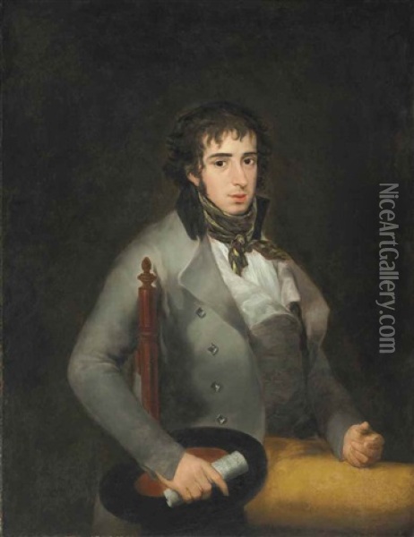 Portrait Of Don Isidro Gonzalez Velasquez (1765-1840), Three-quarter-length Oil Painting - Francisco Goya