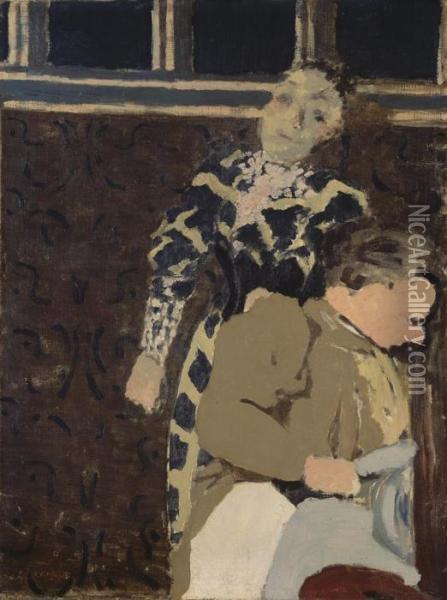 Marie Reveuse Et Sa Mere
Avec Le Cachet De L'atelier Oil Painting - Jean-Edouard Vuillard