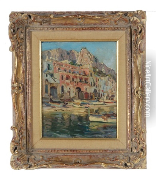 Capri Oil Painting - Constantin Aleksandrovich Westchiloff