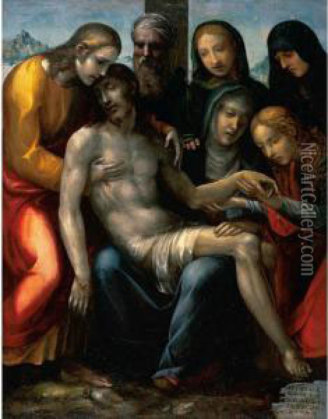 Pieta Oil Painting - Sodoma