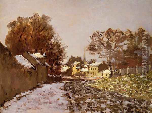 Snow at Argenteuil I Oil Painting - Claude Oscar Monet