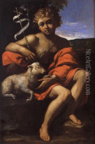 San Giovannino Oil Painting - Giuseppe, il Bastaro Puglia