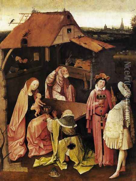 Epiphany 1475-80 Oil Painting - Hieronymous Bosch