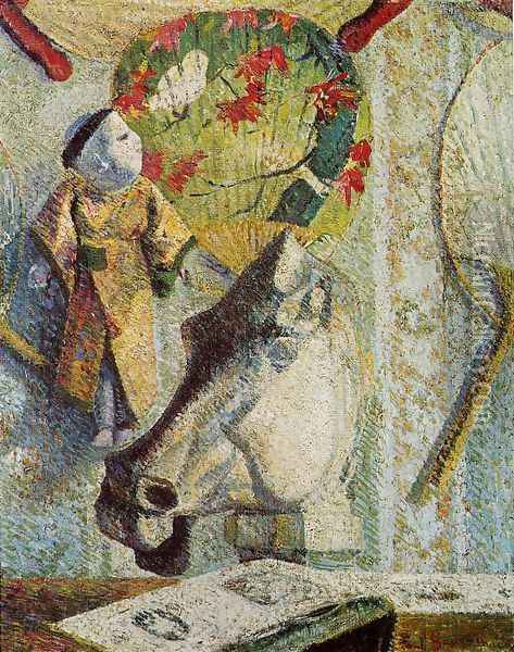 Still Life With Horses Head Oil Painting - Paul Gauguin