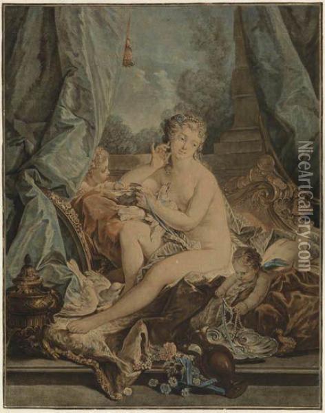 La Toilette De Venus Oil Painting - Jean-Francois Janinet