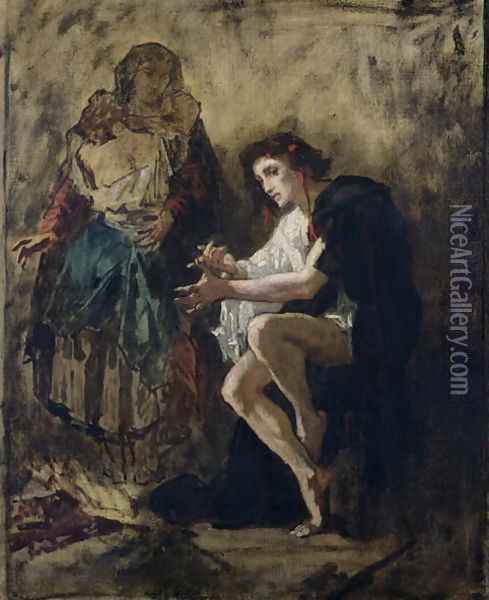 The Madman (1) Oil Painting - Thomas Couture