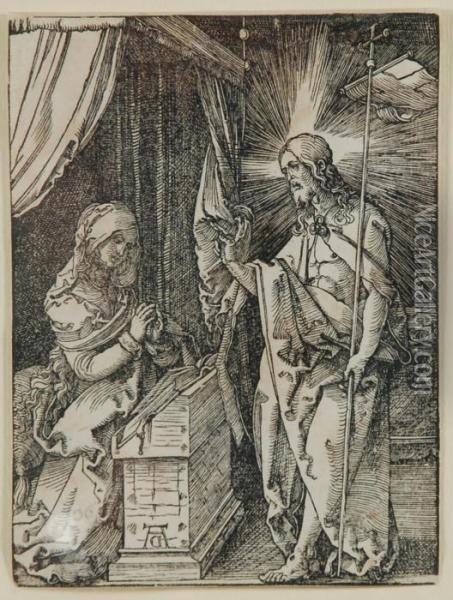 Cristo Appare A Sua Madre Oil Painting - Albrecht Durer