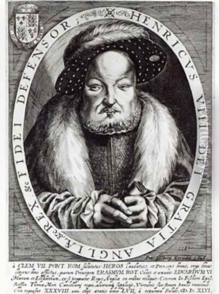 Portrait of Henry VIII Oil Painting - Cornelis Massys