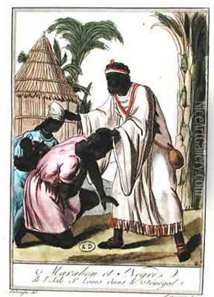 Marabout from Saint Louis Senegal Oil Painting - Jacques Grasset de Saint-Sauveur