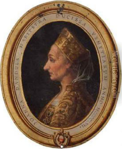Joanna Dandula Maripetra Ducissa Oil Painting - Francesco Maggiotto