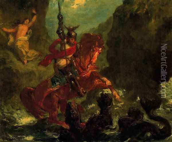 Saint Georges Oil Painting - Eugene Delacroix