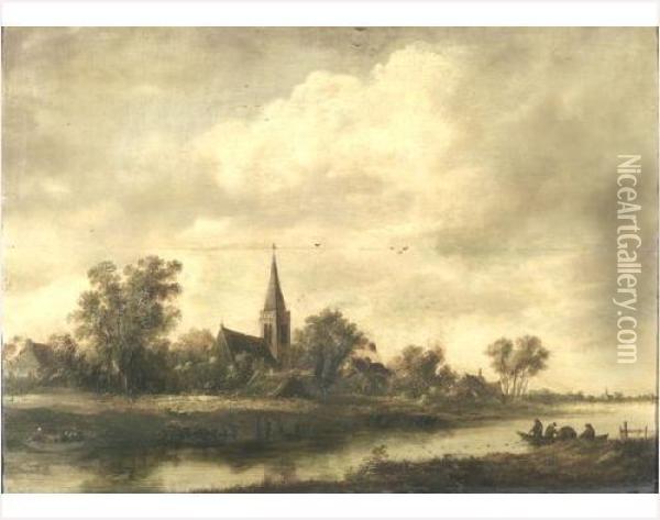 Ecole Hollandaise Du Xixeme Siecle Oil Painting - Salomon van Ruysdael