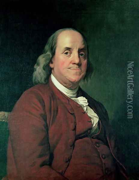 Benjamin Franklin, 1782 Oil Painting - Josepf Wright Of Derby