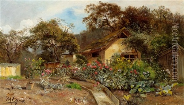 Bauerngarten Oil Painting - Marie Egner