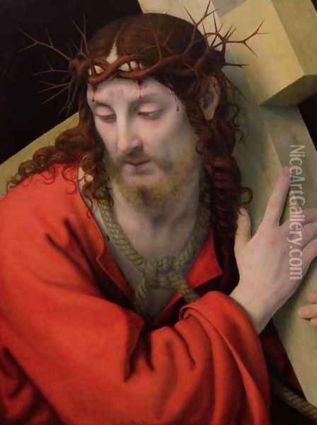 Christ Carrying the Cross, 1505-15 Oil Painting - Andrea Solario
