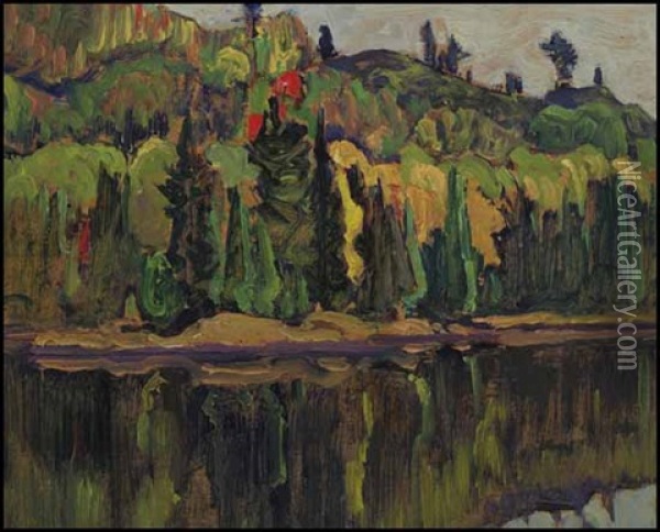 Varley Lake, Algoma Oil Painting - James Edward Hervey MacDonald