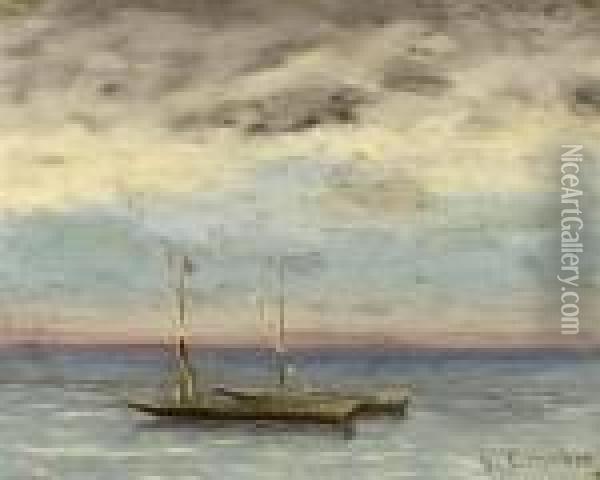 La Mer Oil Painting - Gustave Courbet