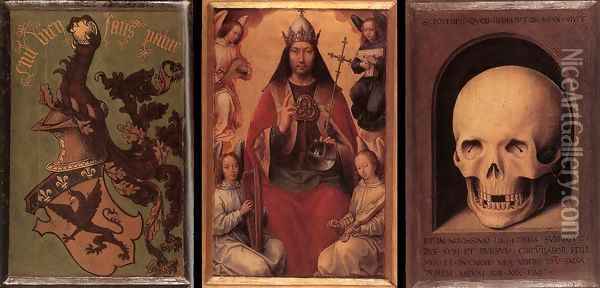 Triptych of Earthly Vanity and Divine Salvation (rear) Oil Painting - Hans Memling