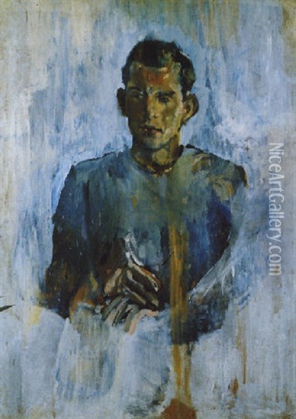 Portrait D'un Figurant Oil Painting - Christian Berard