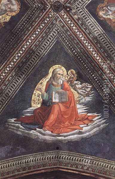 St Matthew The Evangelist Oil Painting - Domenico Ghirlandaio