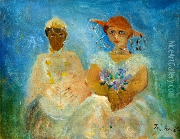 Novomanzele Oil Painting - Grigorij Musatov