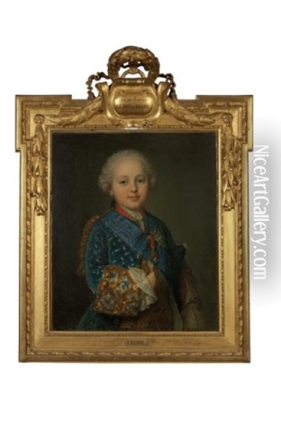 Portrait Du Duc De Berry, Futur Louis Xvi Oil Painting - Jean-Martial Fredou