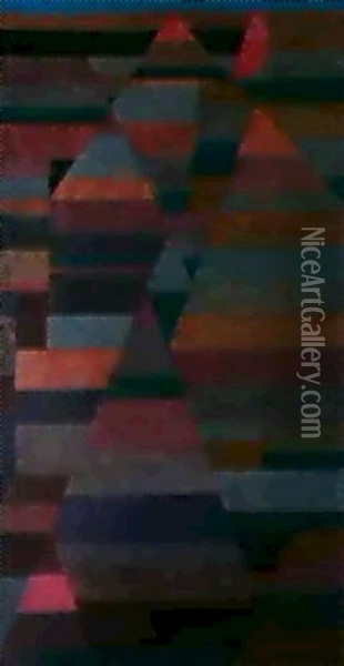 Nekropolis Oil Painting - Paul Klee