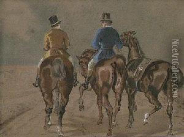 Cart Horses Oil Painting - John Frederick Herring Snr