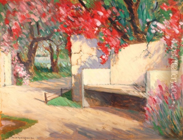 Primavara Oil Painting - Marin H. Georgescu
